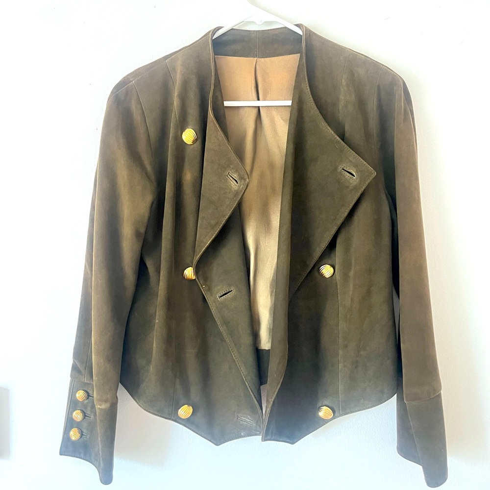 Amazing Suede Vintage Statement Jacket